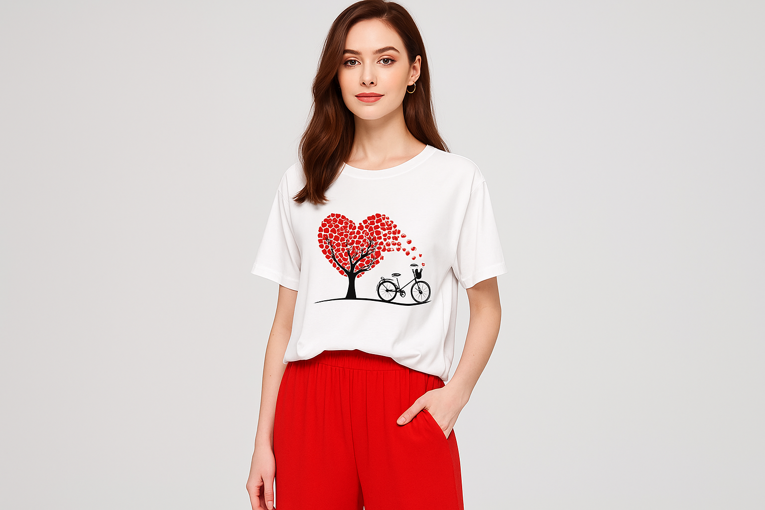 Cute  white Winni The Pooh Printed Night Suit