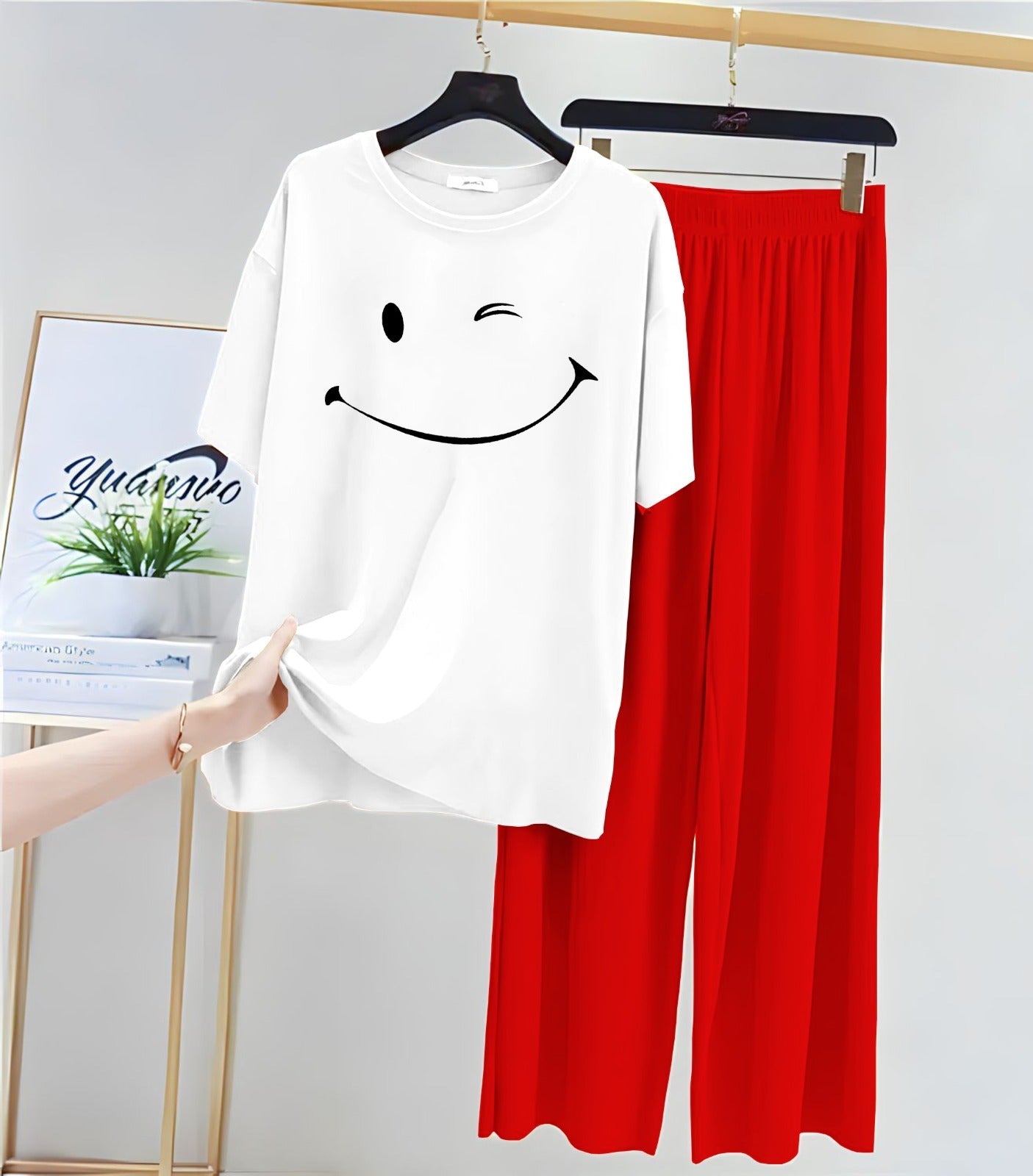 Cute White Winni The Pooh Printed Night Suit