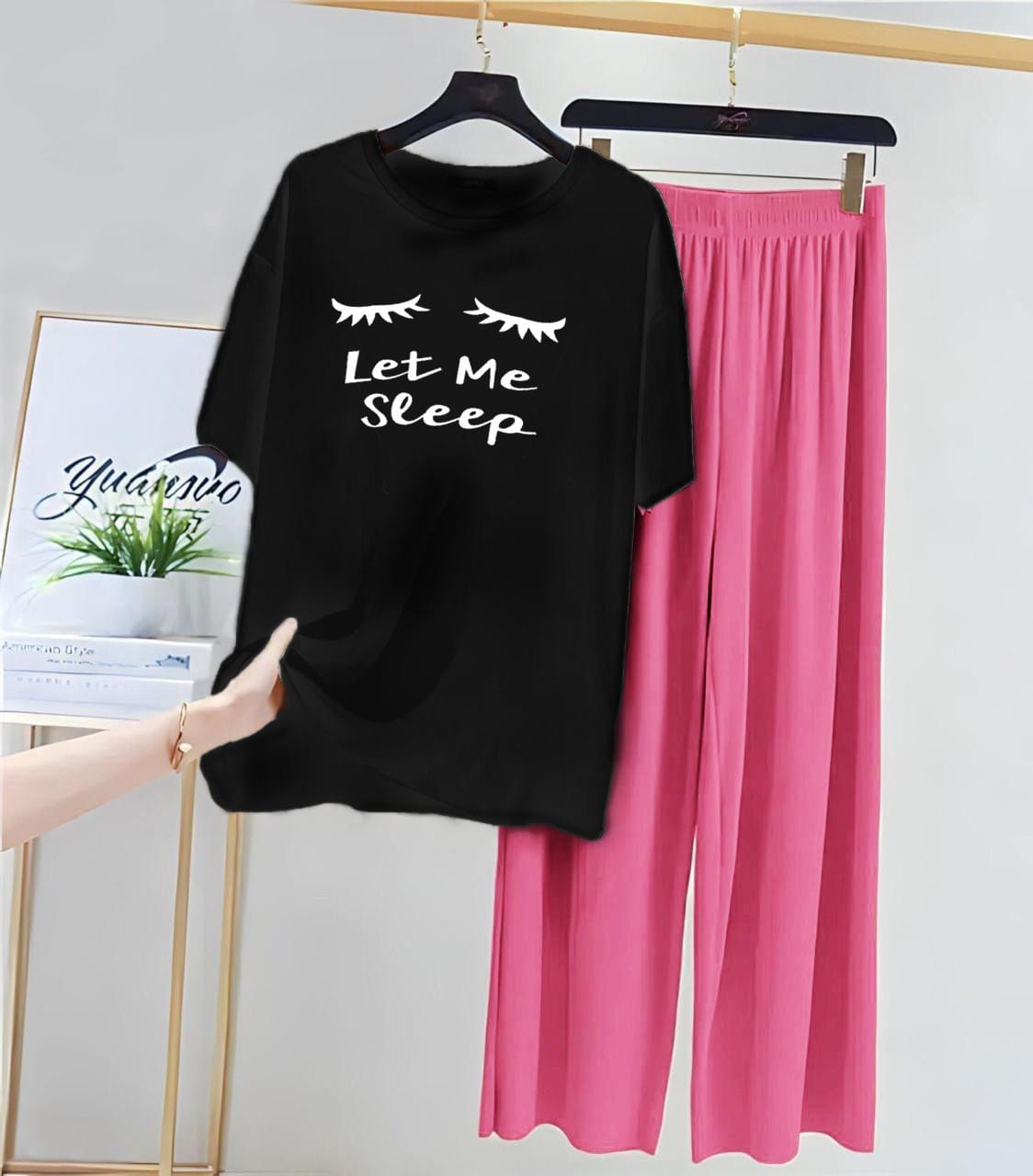 Cute Black Winni The Pooh Printed Night Suit