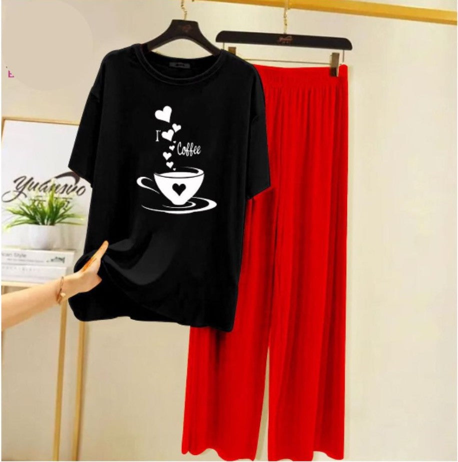 Cute Black Winni The Pooh Printed Night Suit