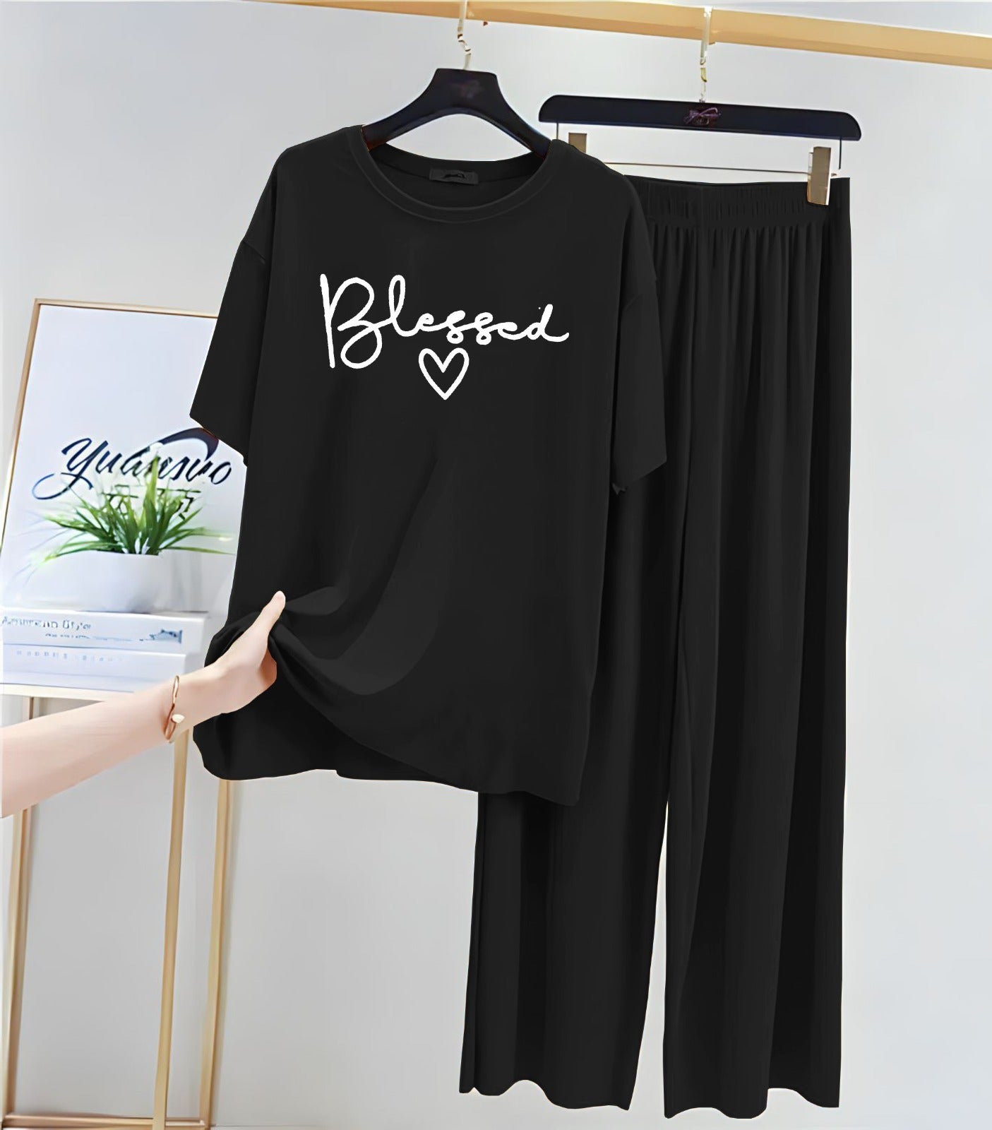 Cute black  Winni The Pooh Printed Night Suit