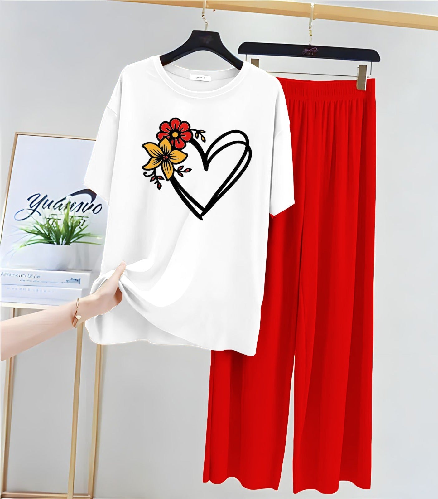 Cute white  Winni The Pooh Printed Night Suit