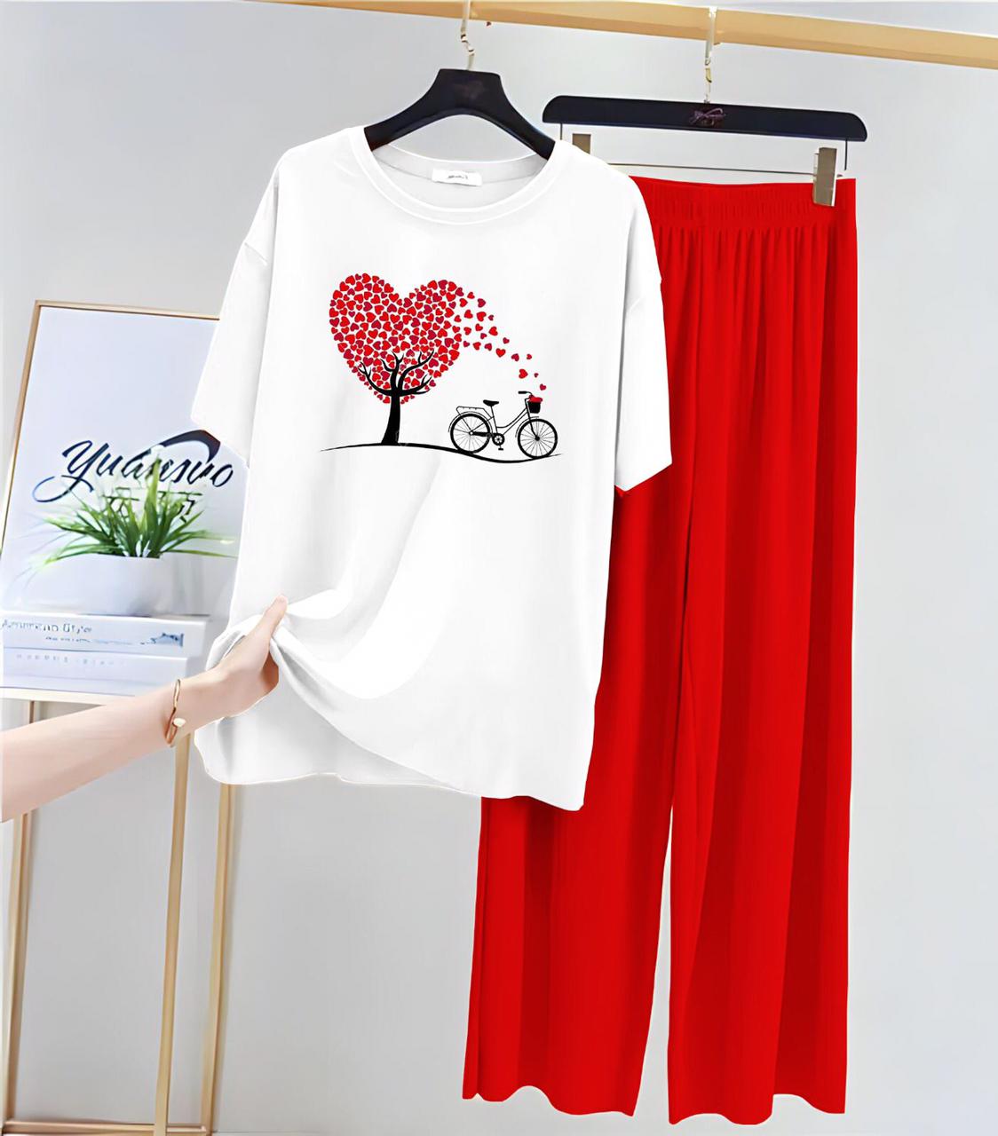 Cute  white Winni The Pooh Printed Night Suit